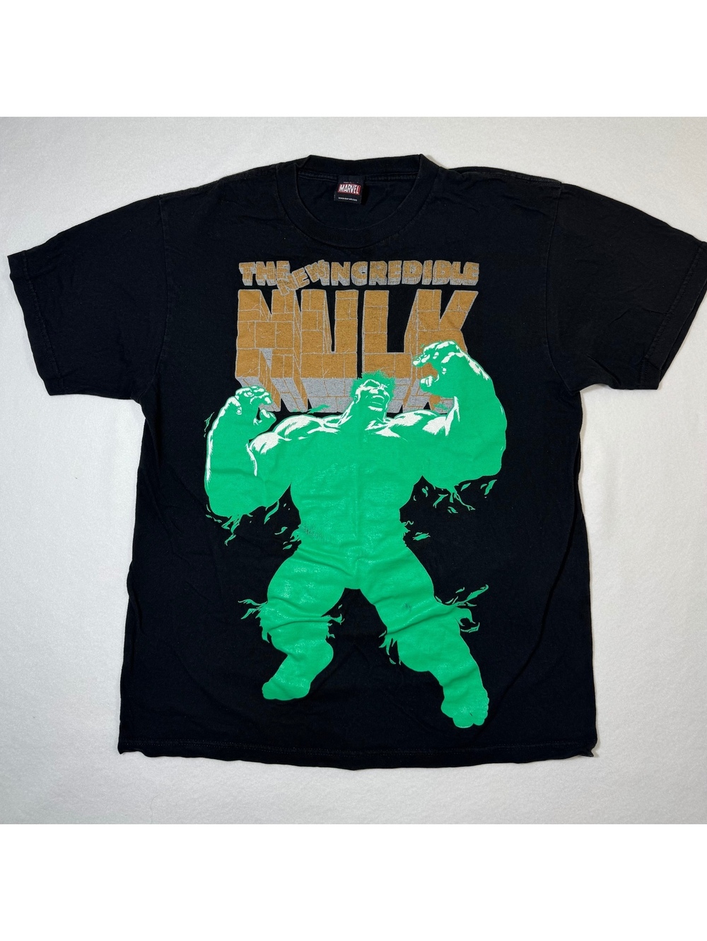 Marvel The Incredible Hulk Graphic T-Shirt Men’s L Black Vintage 2010s